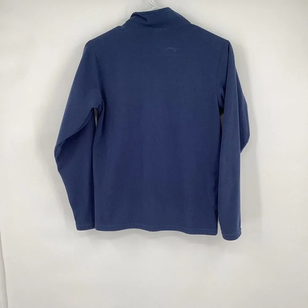 Boys The North Face 1/4 zip‎ Fleece Pullover Blue large